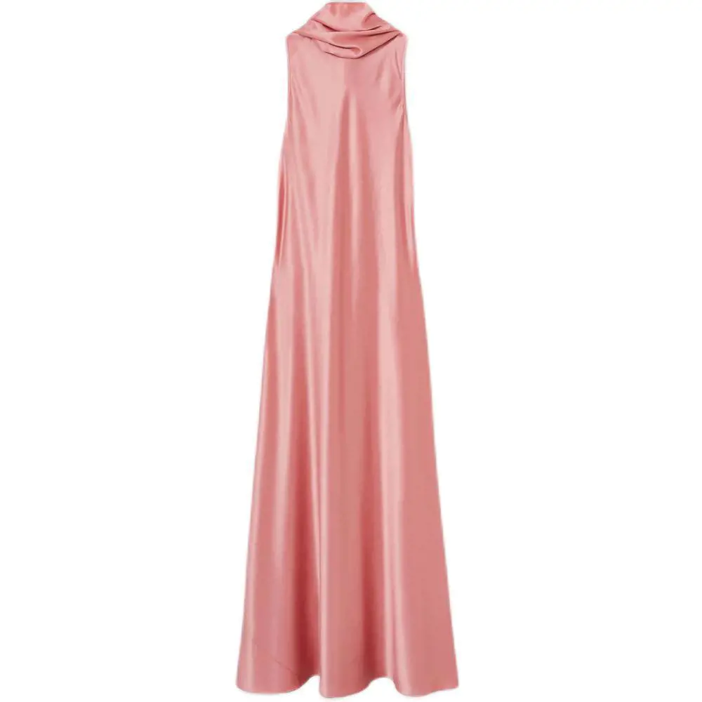 REISS FAE Satin Cape Maxi Dress